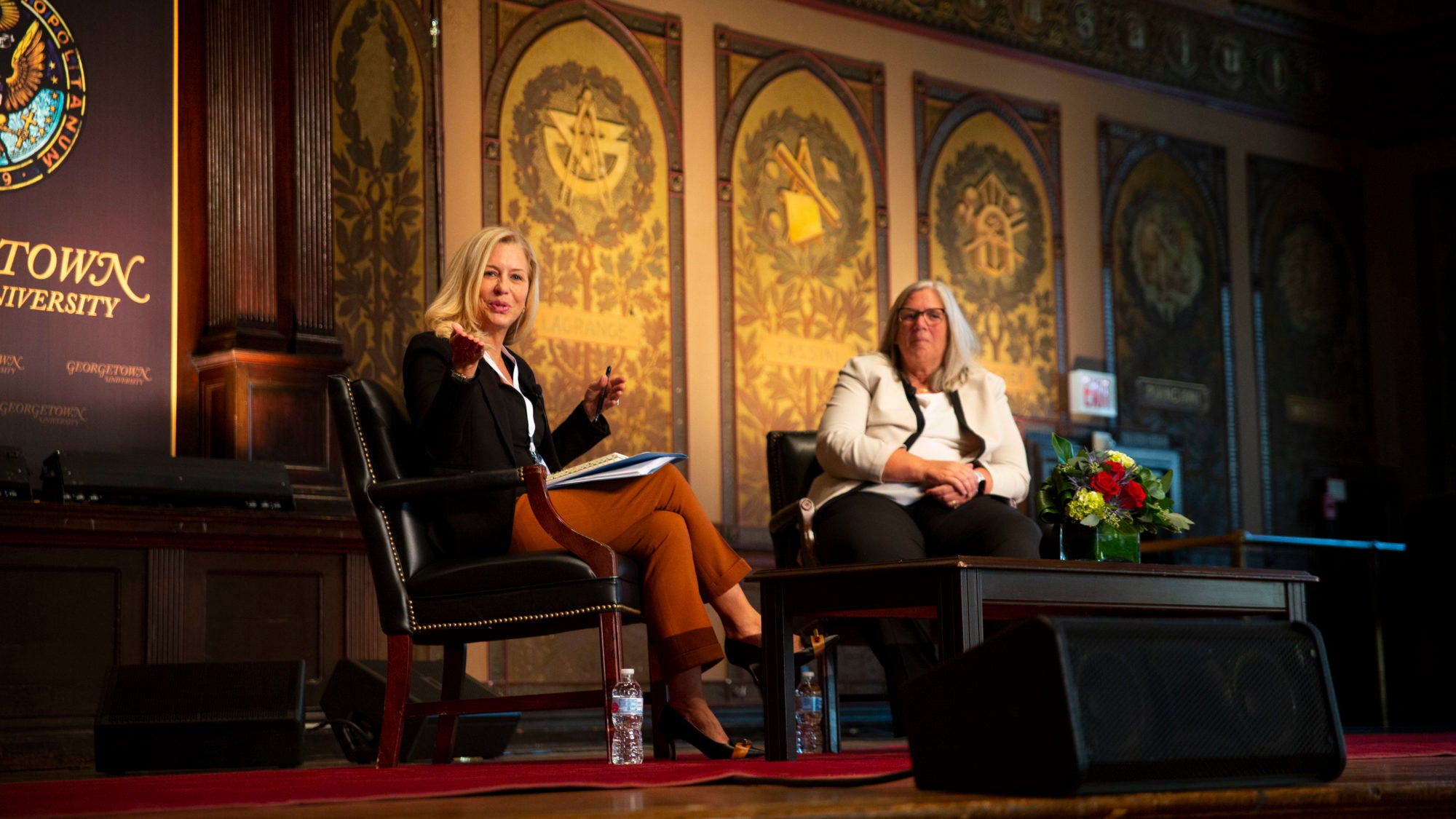 Ellen McCarthy and Sue Gordon at the Kalaris Conference keynote