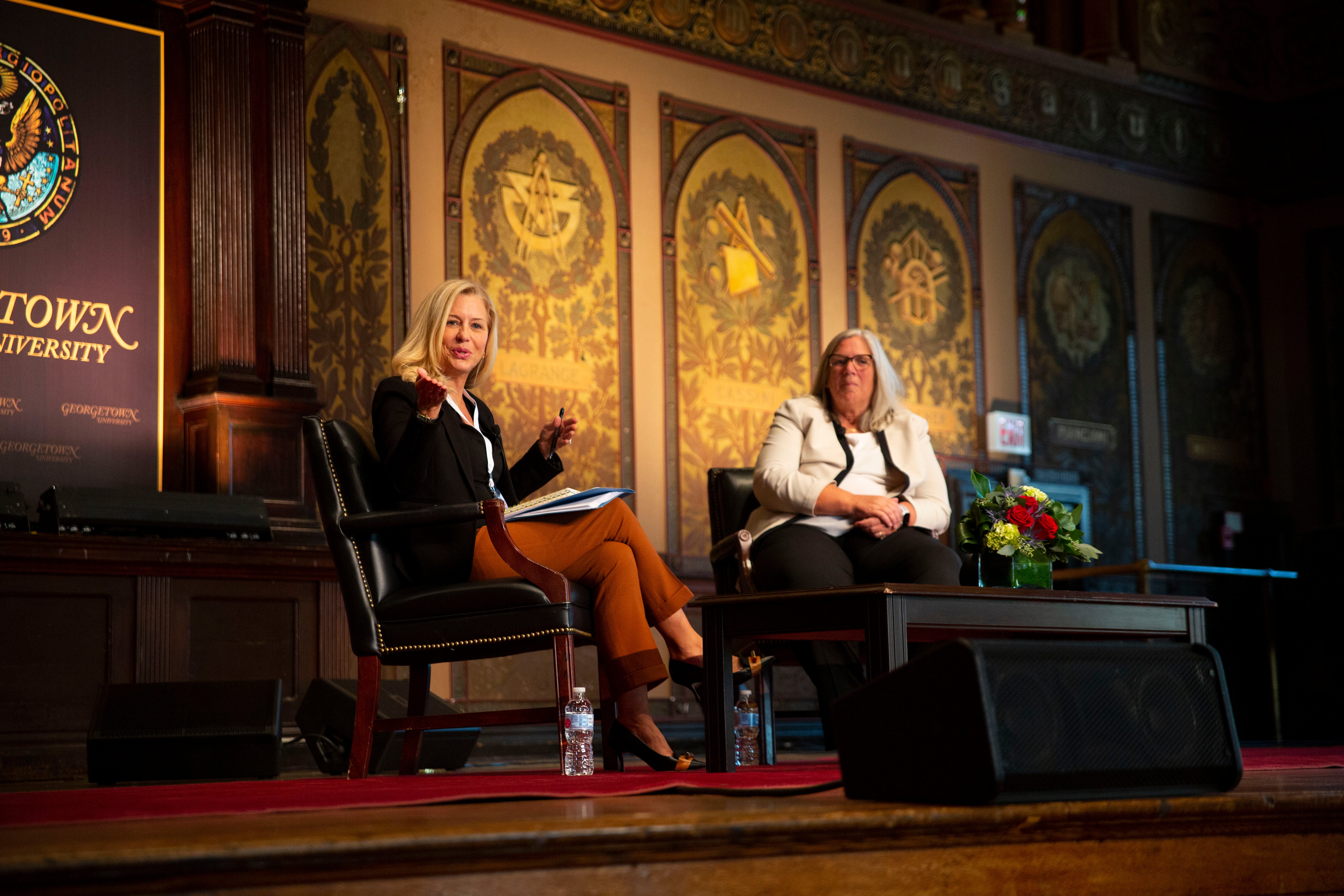 Ellen McCarthy and Sue Gordon at the Kalaris Conference keynote