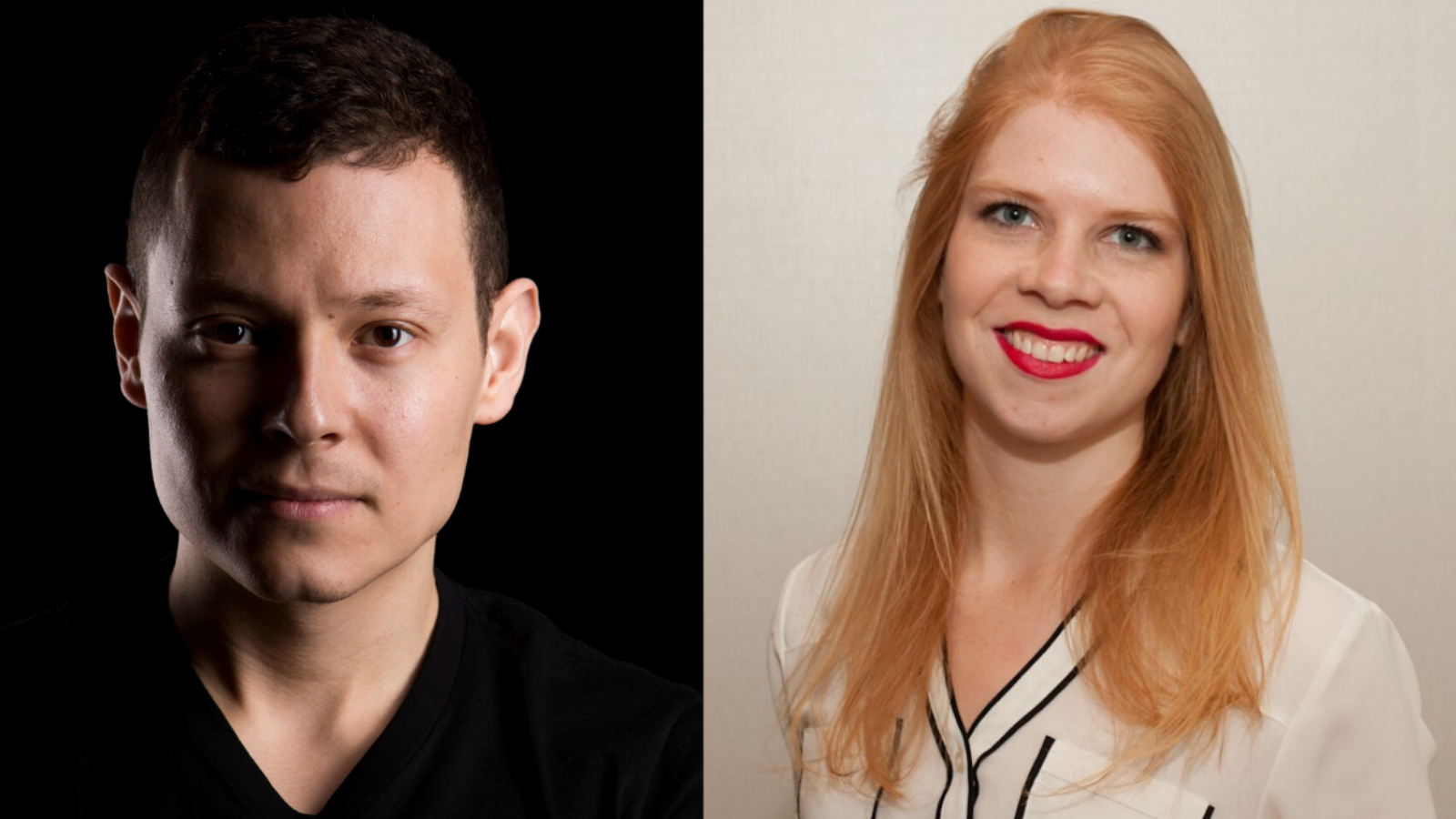 Headshots of Christoper Wall and Kristina Drye