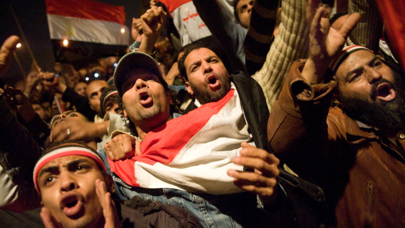 Protesters in Cairo in 2011